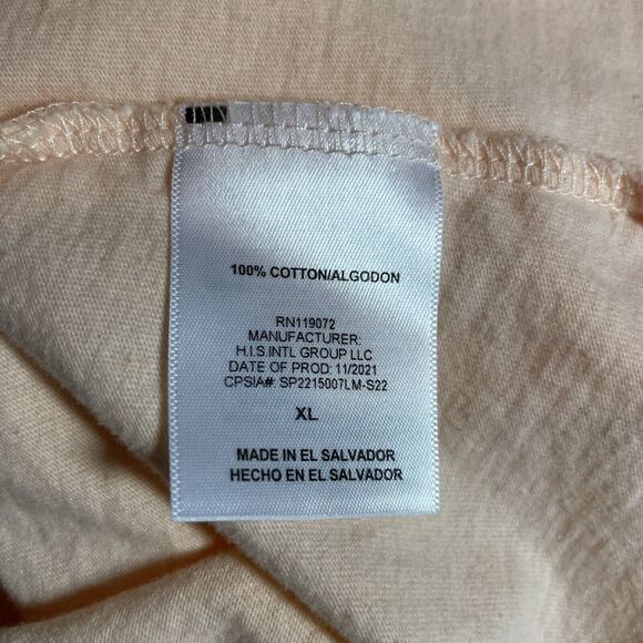 Disney Princess Ariel Little Mermaid Short Sleeve Peach Pink Girls XL Licensed - Picture 8 of 9